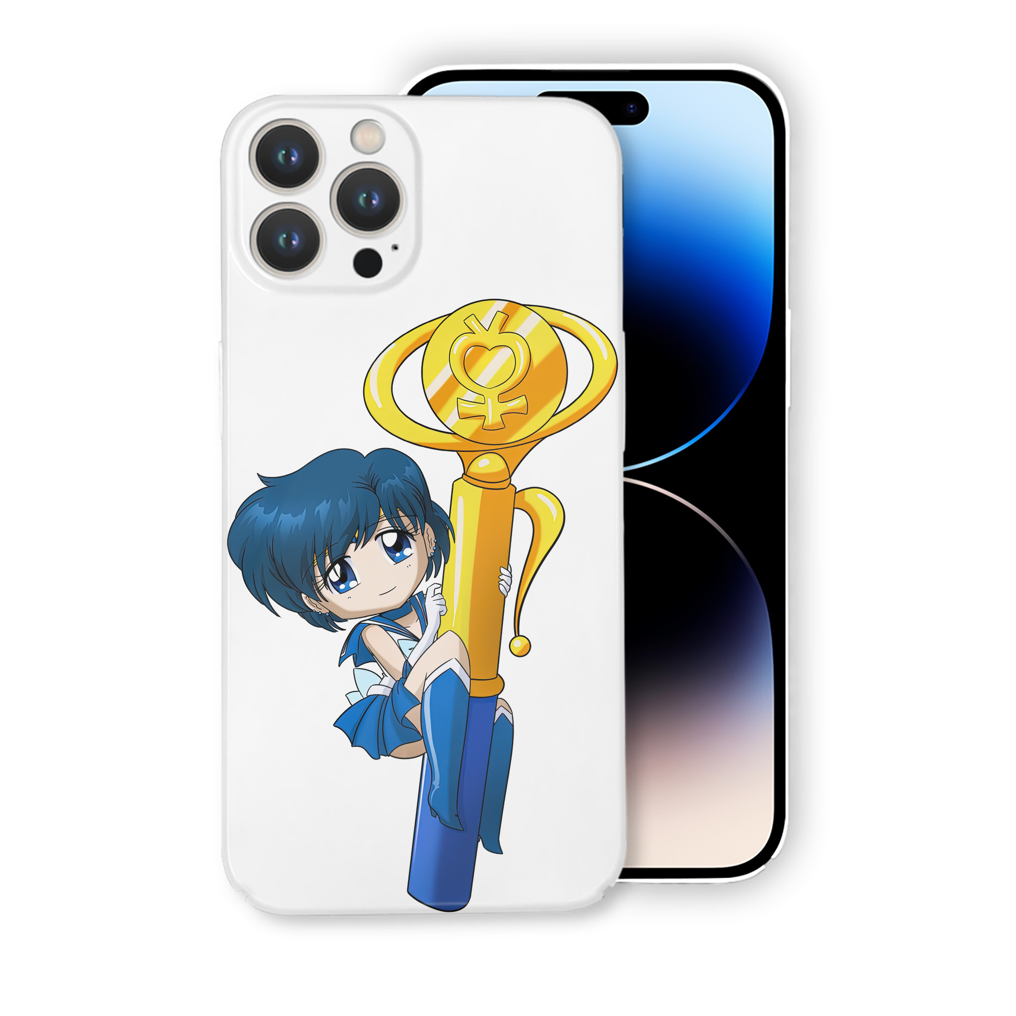 （画像用） 美少女戦士セーラームーン 水野 亜美 みずの あみ Sailor Moon Mizuno Ami 【iPhone 14シリーズ対応】ハードケース